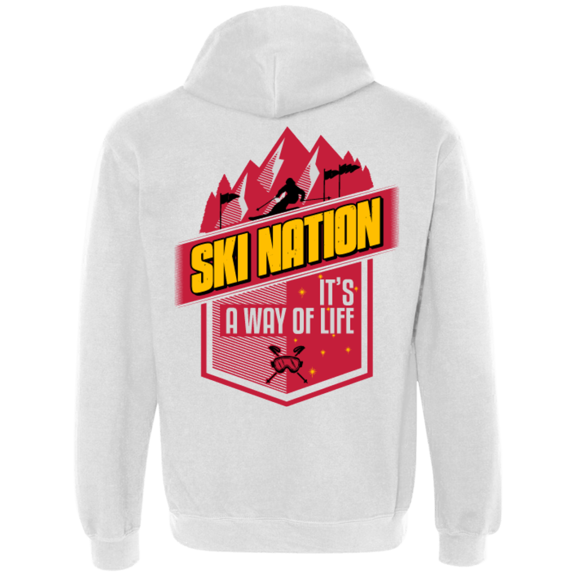Ski Nation It&#39;s A Way Of Life Hoodies - Powderaddicts