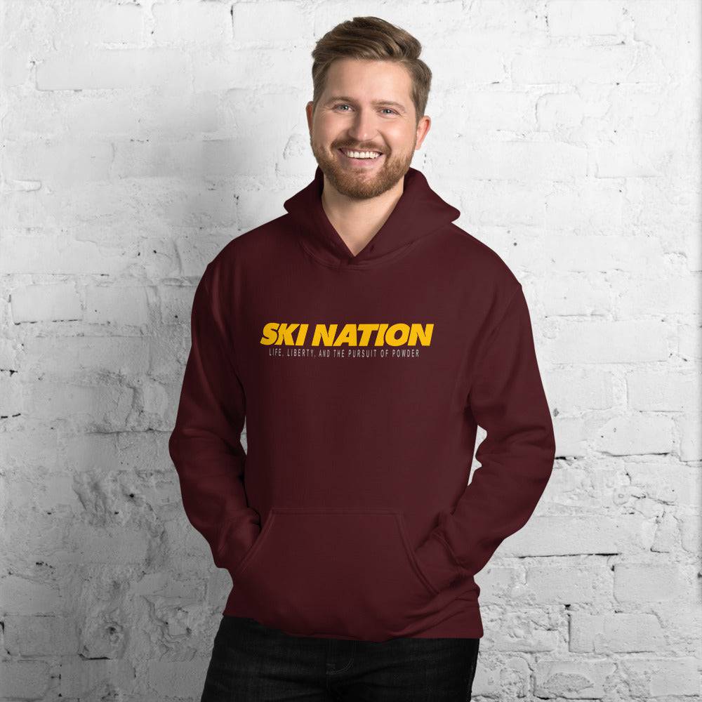 SKI NATION - LIFE, LIBERTY AND THE PURSUIT OF POWDER HOODIES - Powderaddicts