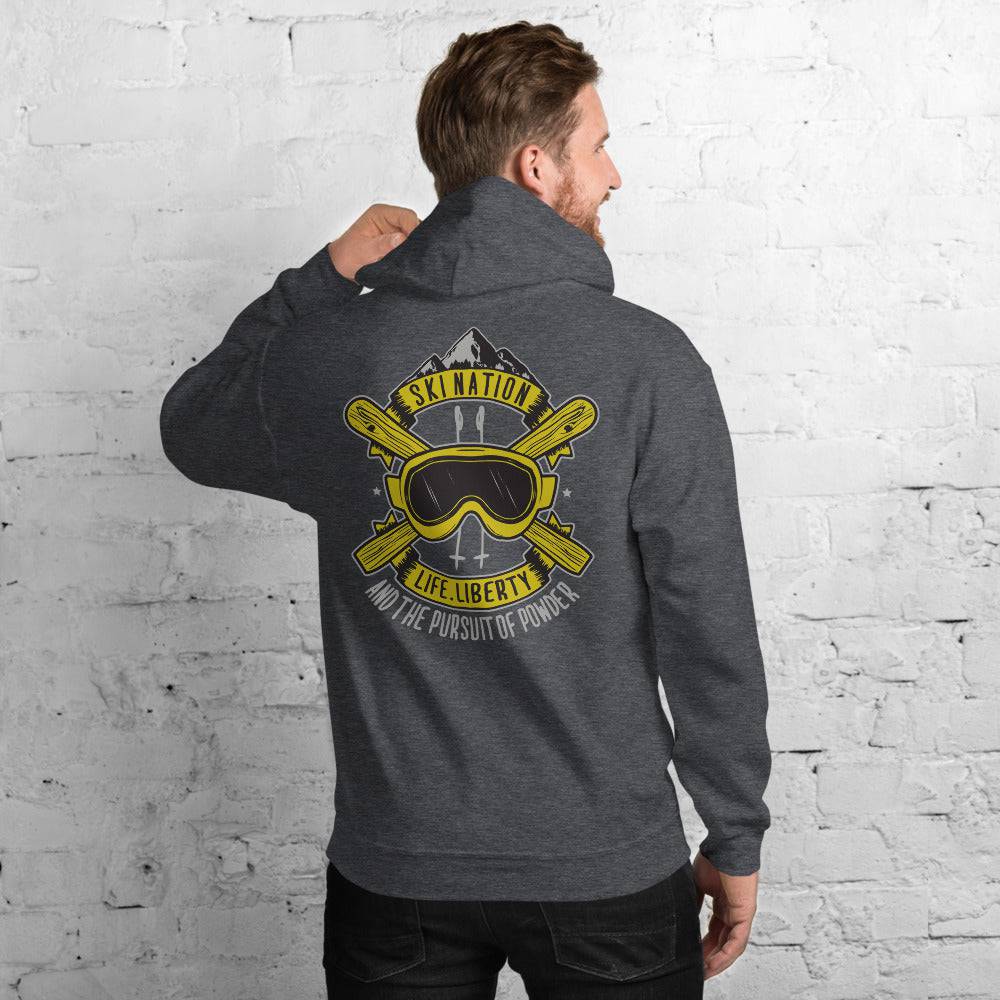 SKI NATION - LIFE, LIBERTY AND THE PURSUIT OF POWDER HOODIES - Powderaddicts
