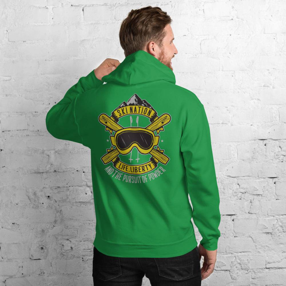 SKI NATION - LIFE, LIBERTY AND THE PURSUIT OF POWDER HOODIES - Powderaddicts