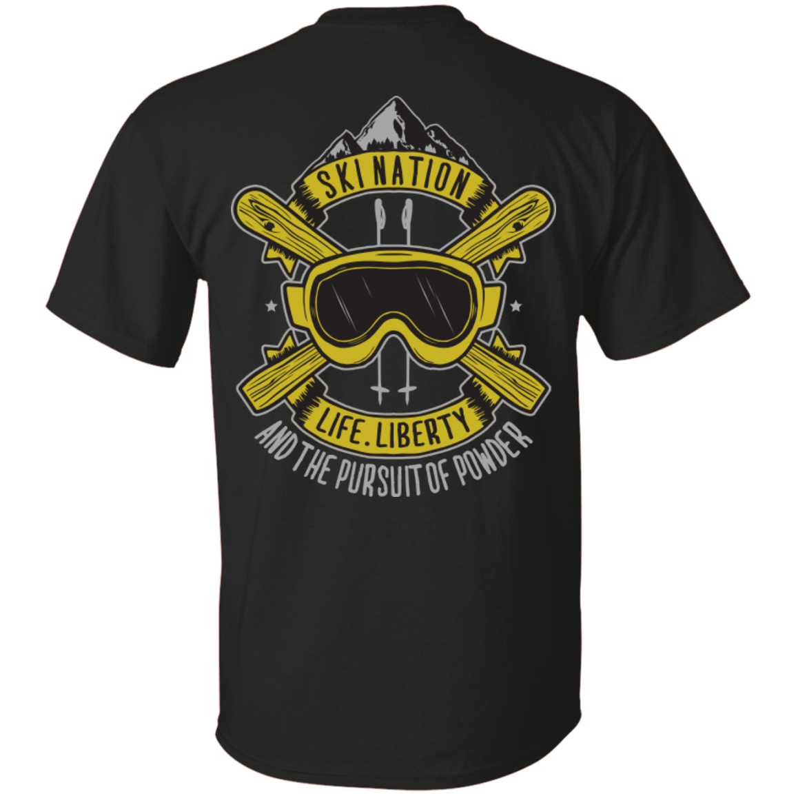 Ski Nation - Life, Liberty and The Pursuit Of Powder Tees - Powderaddicts