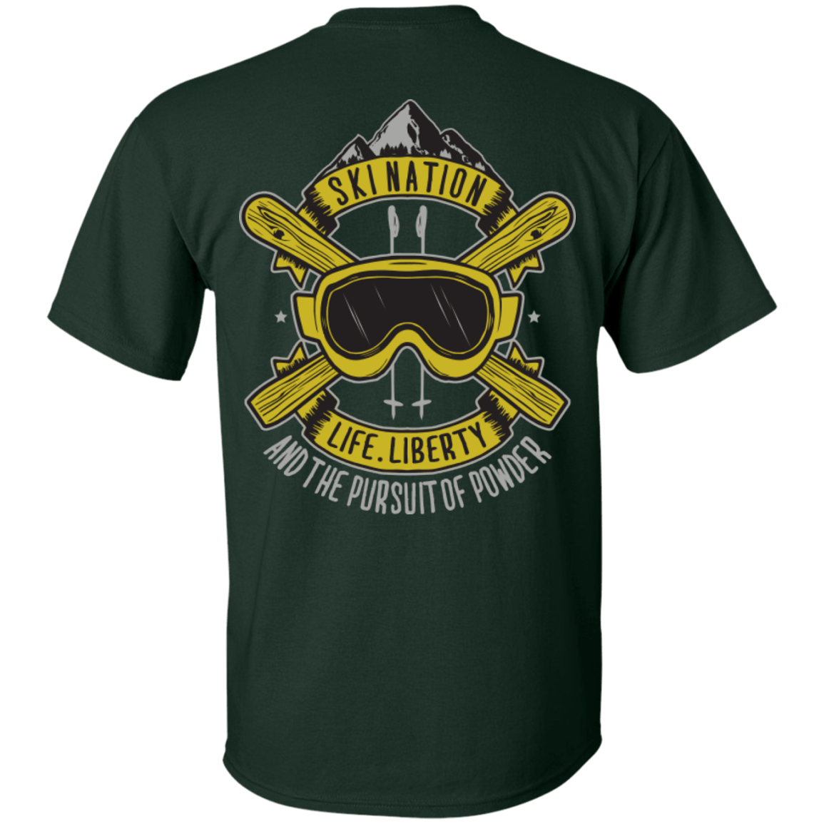 Ski Nation - Life, Liberty and The Pursuit Of Powder Tees - Powderaddicts