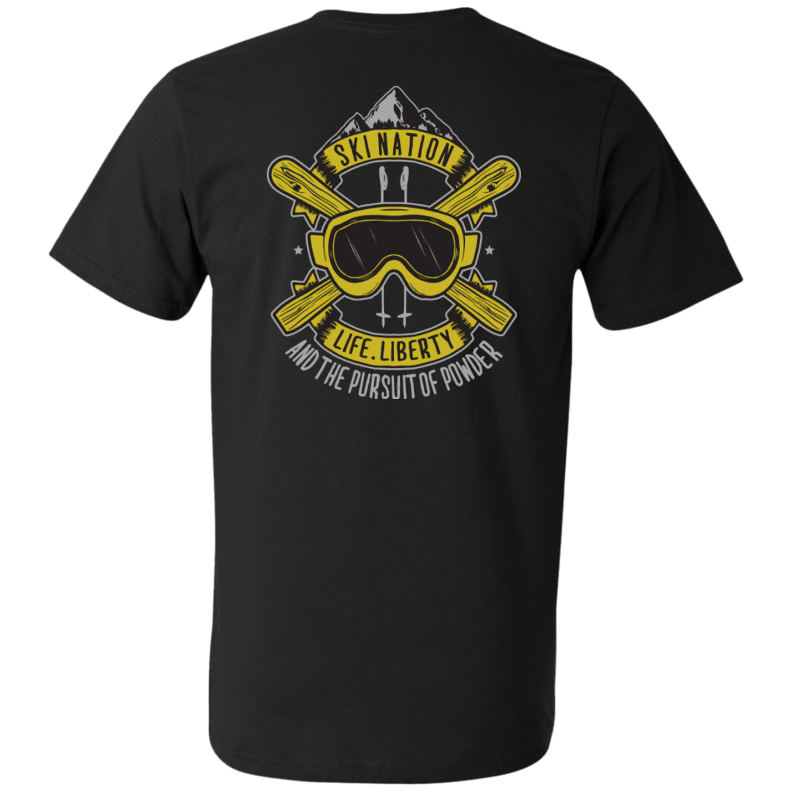 Ski Nation - Life, Liberty and The Pursuit Of Powder Tees - Powderaddicts
