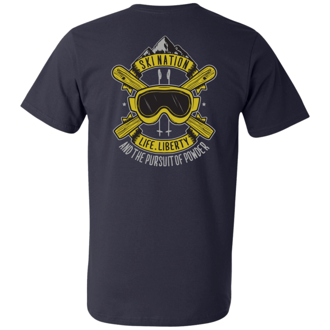 Ski Nation - Life, Liberty and The Pursuit Of Powder Tees - Powderaddicts