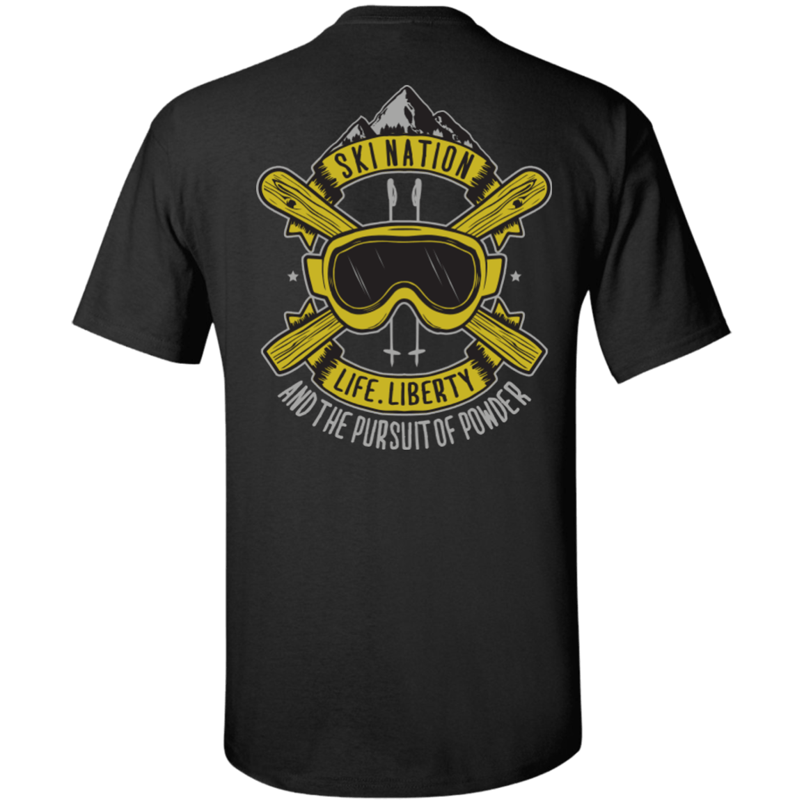 Ski Nation - Life, Liberty and The Pursuit Of Powder Tees - Powderaddicts