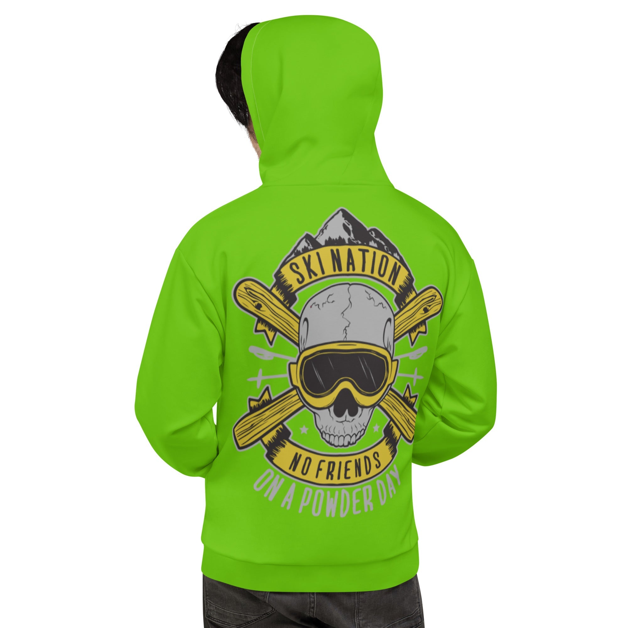 Ski Nation - No Friends On A Powder Day Unisex Hoodie - Powderaddicts