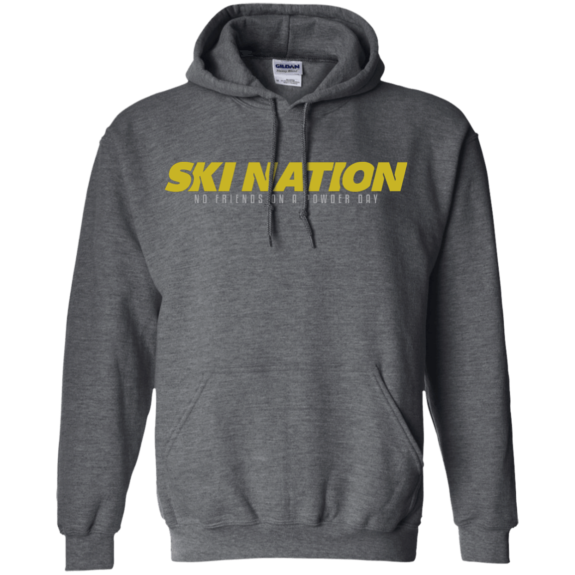 Ski Nation - No Friends On Powder Day Hoodies - Powderaddicts