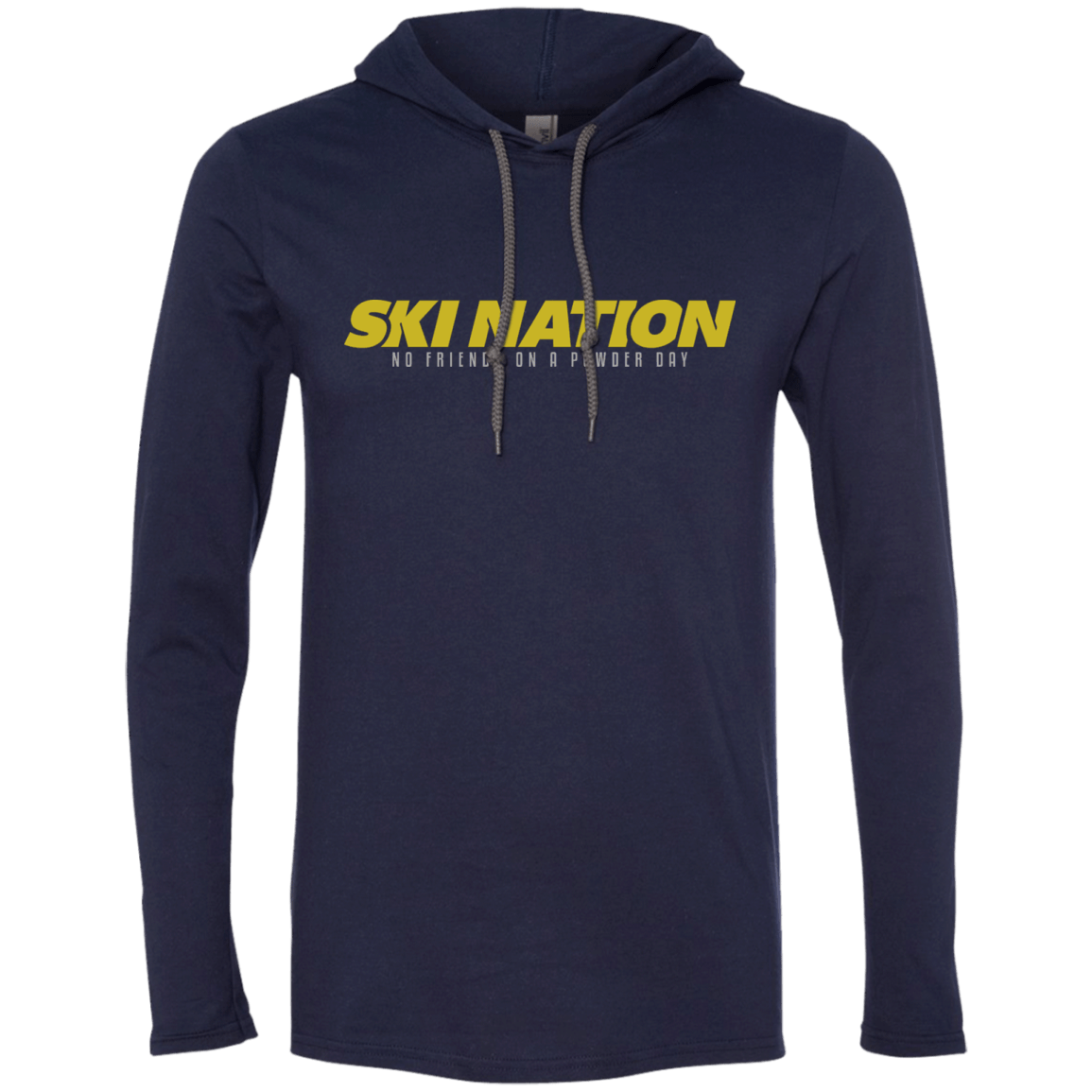 Ski Nation - No Friends On Powder Day Hoodies - Powderaddicts