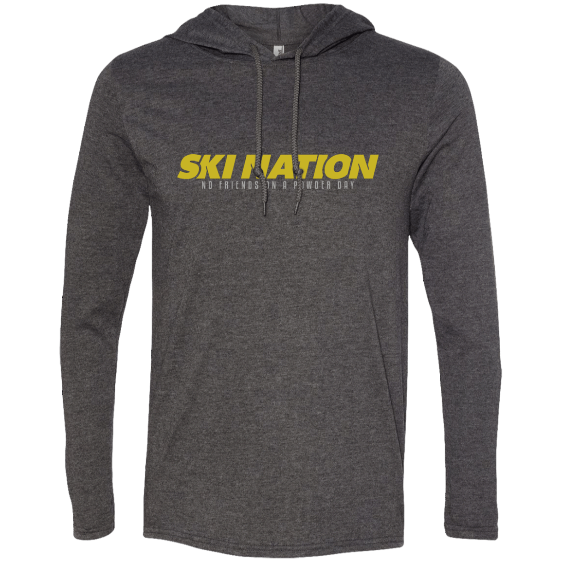 Ski Nation - No Friends On Powder Day Hoodies - Powderaddicts