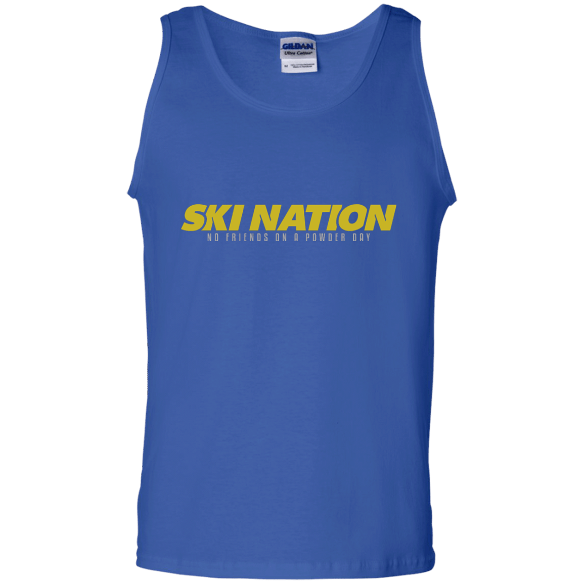 Ski Nation - No Friends On Powder Day Tank Tops - Powderaddicts
