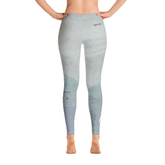 Ski Sawmill, Pennsylvania Ski Trail Map Women's Base Layer Bottom - Powderaddicts