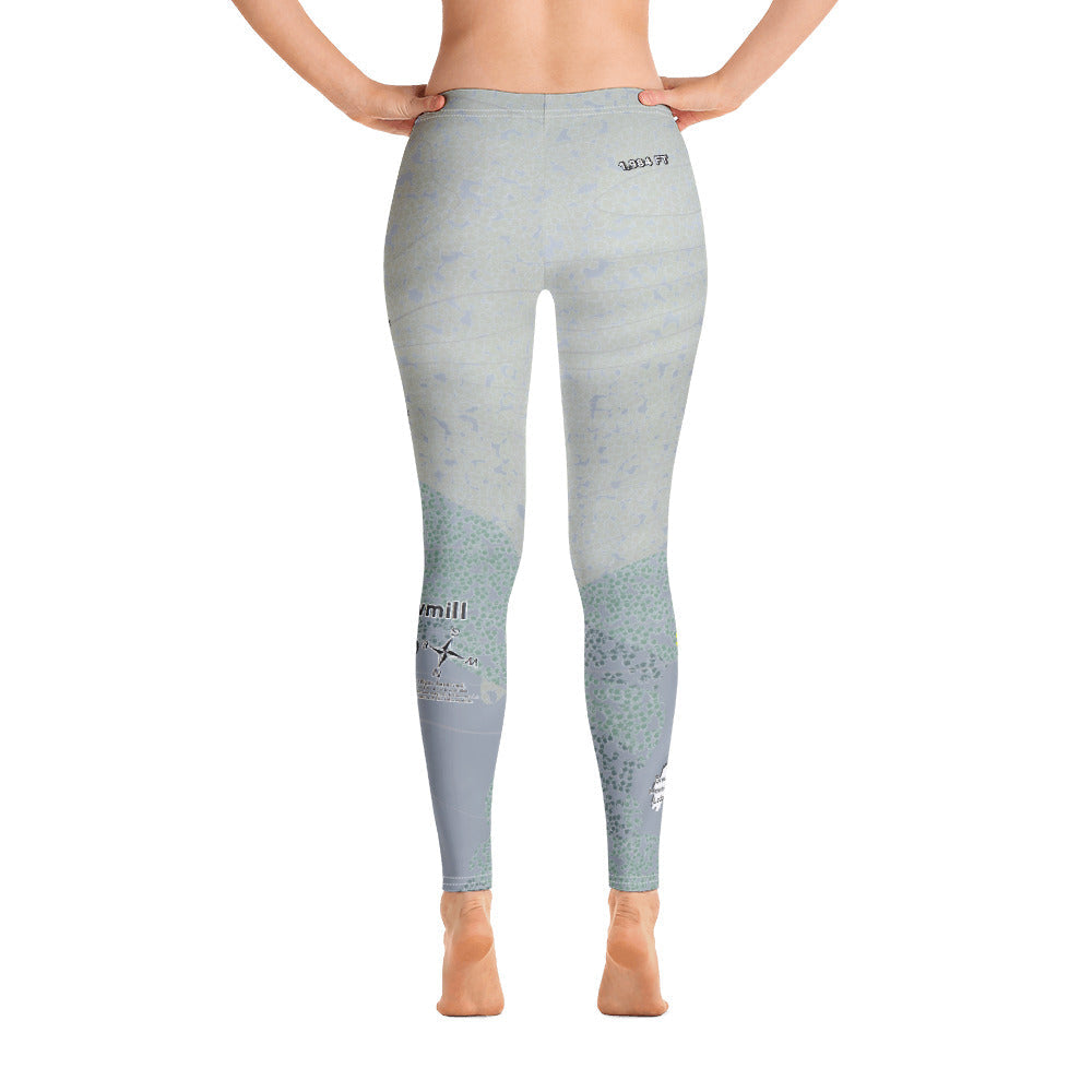 Ski Sawmill, Pennsylvania Ski Trail Map Women's Base Layer Bottom