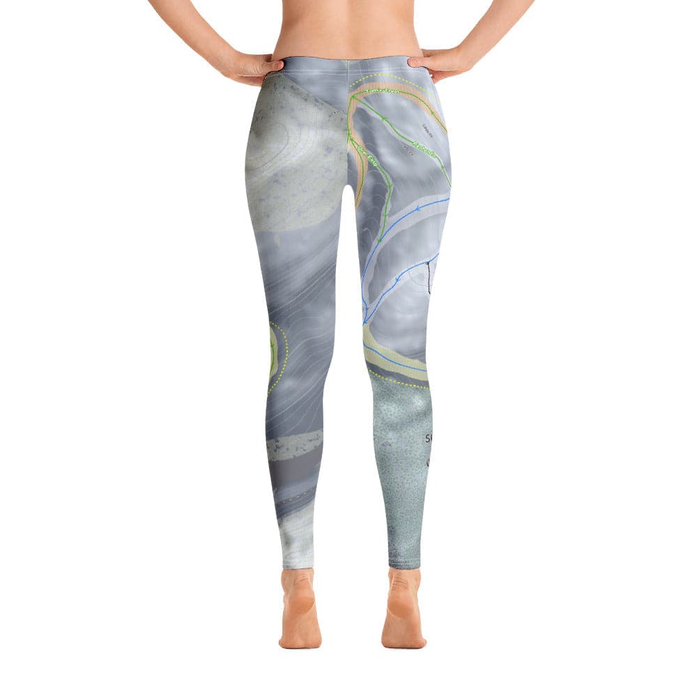 Ski Sundown, Connecticut Ski Trail Map Women's Base Layer Bottom