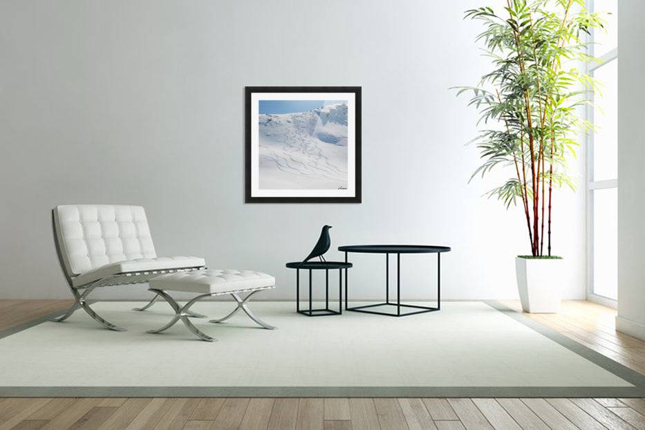 Ski tracks in the snow on a mountain - Powderaddicts