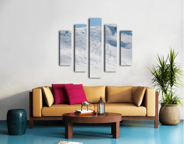 Ski tracks in the snow on a mountain - Powderaddicts