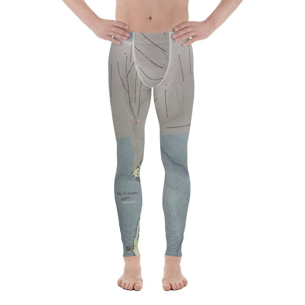 SkiCooper, Colorado Ski Trail Map Men's Base Layer Bottom - Powderaddicts