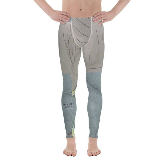 SkiCooper, Colorado Ski Trail Map Men's Base Layer Bottom - Powderaddicts