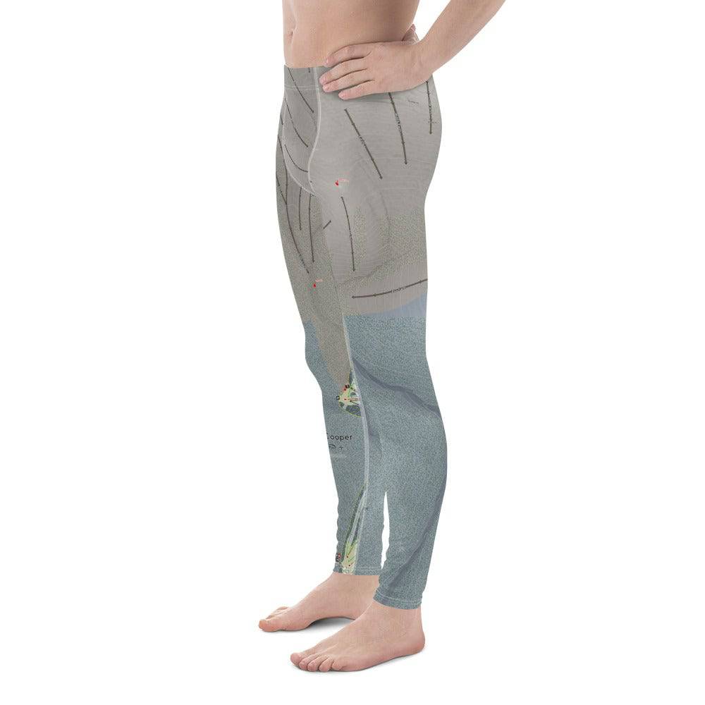 SkiCooper, Colorado Ski Trail Map Men's Base Layer Bottom - Powderaddicts