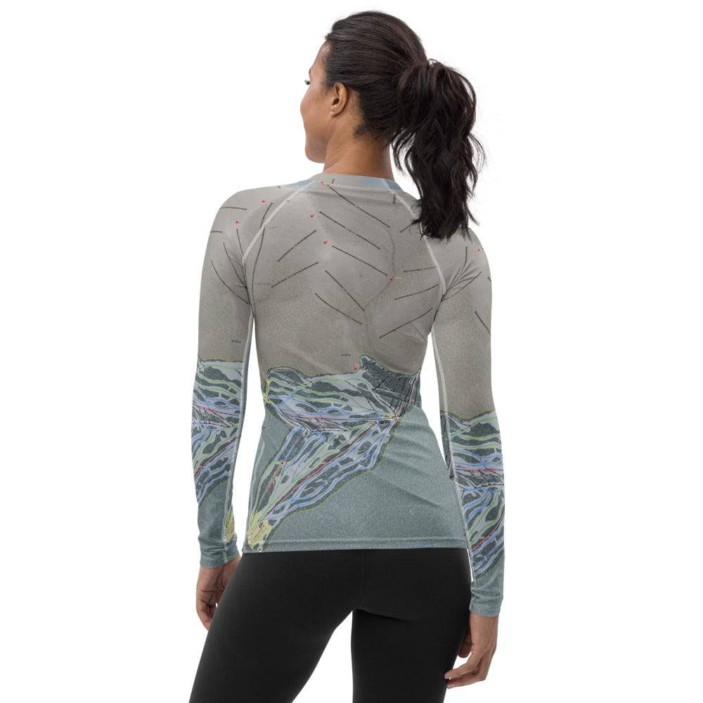 SkiCooper, Colorado Ski Trail Map Women's Base Layer Top - Powderaddicts