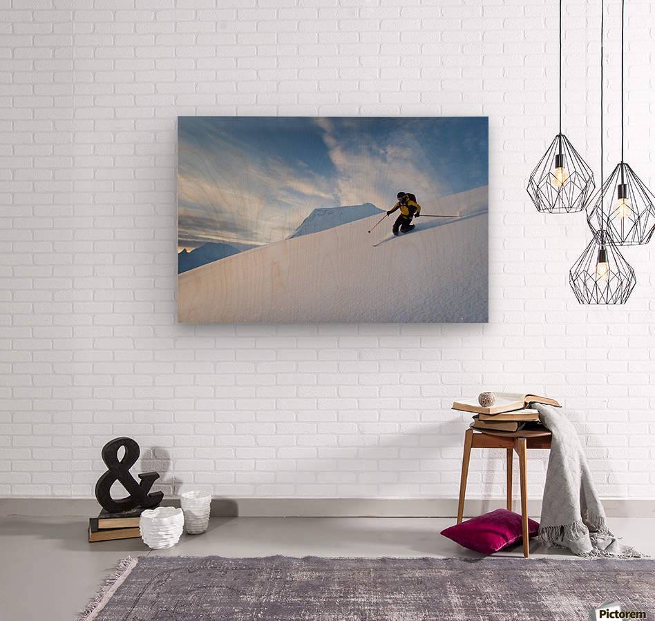 Skier Skiing Powder Snow - Powderaddicts