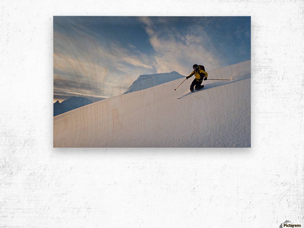 Skier Skiing Powder Snow - Powderaddicts
