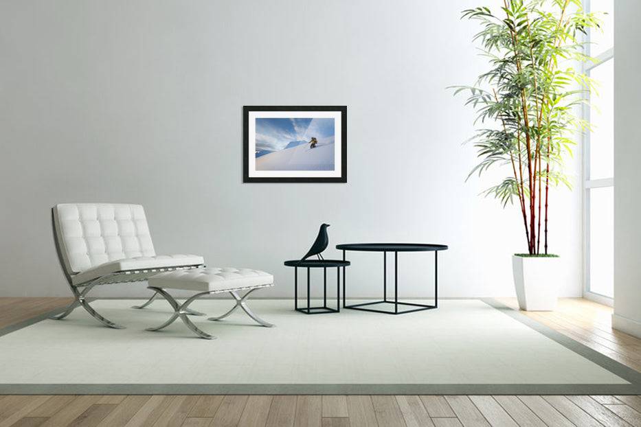 Skier Skiing Powder Snow - Powderaddicts