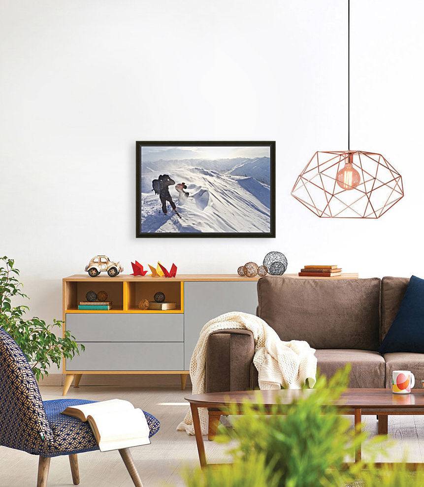 Skiers Prepare To Ski Down Peak - Powderaddicts