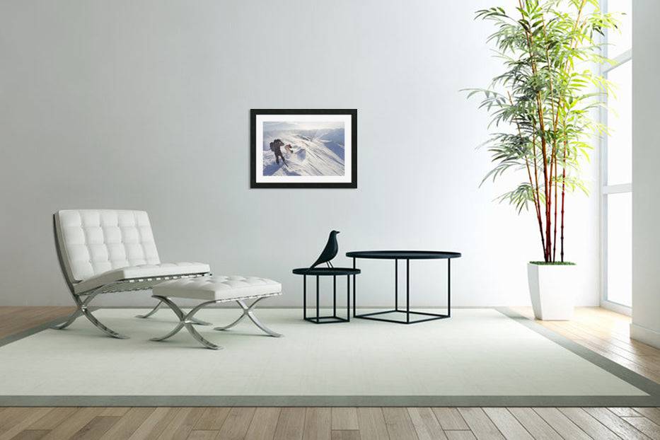 Skiers Prepare To Ski Down Peak - Powderaddicts