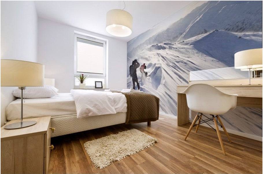 Skiers Prepare To Ski Down Peak - Powderaddicts