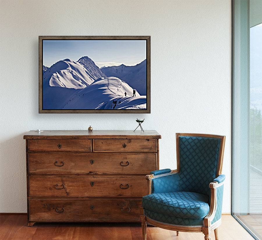 Skiers Skinning The Snow - Powderaddicts