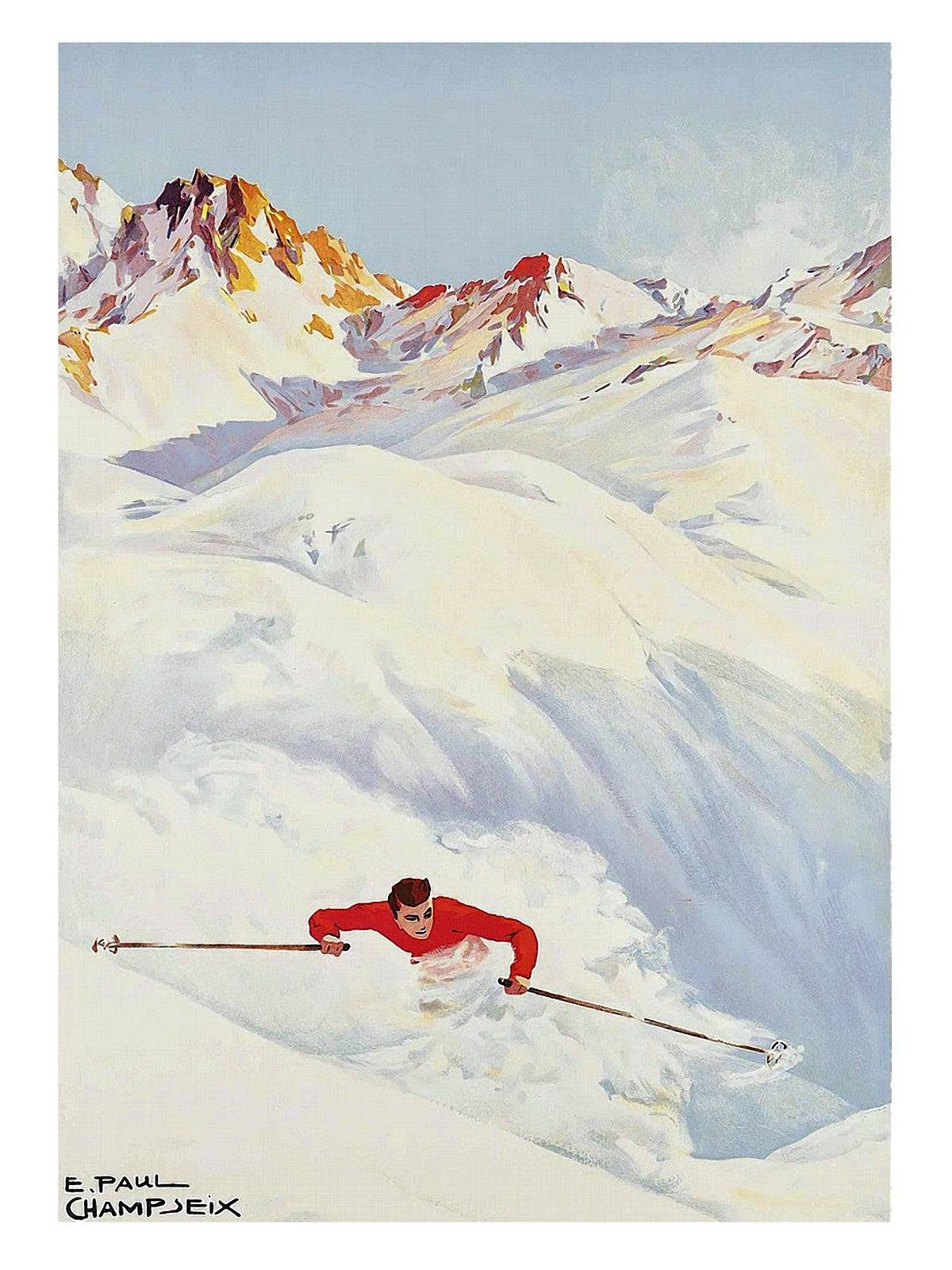 Skiing in the Mountains - Powderaddicts