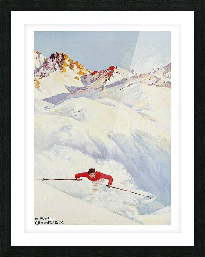 Skiing in the Mountains - Powderaddicts