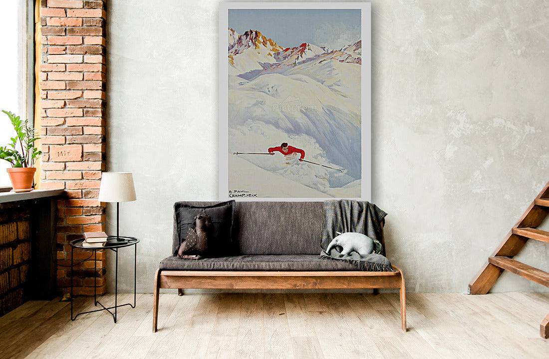 Skiing in the Mountains - Powderaddicts