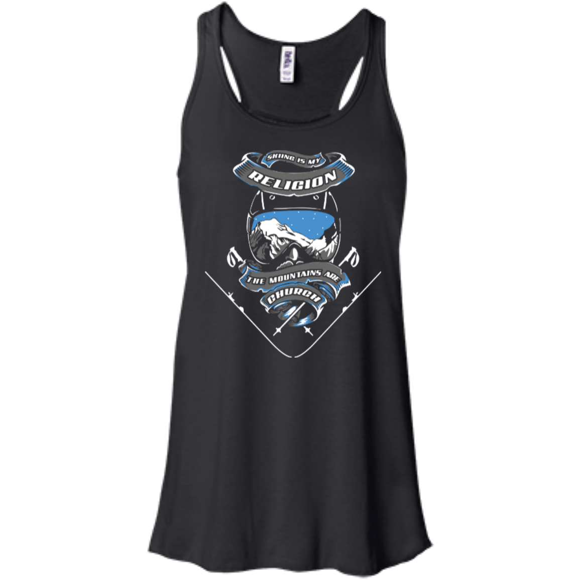 Skiing Is My Religion Tank Tops - Powderaddicts