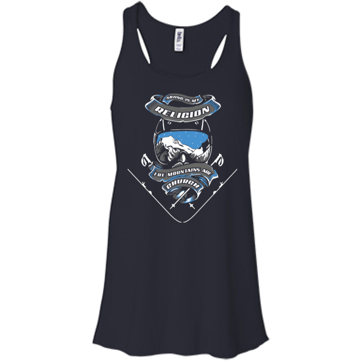 Skiing Is My Religion Tank Tops - Powderaddicts
