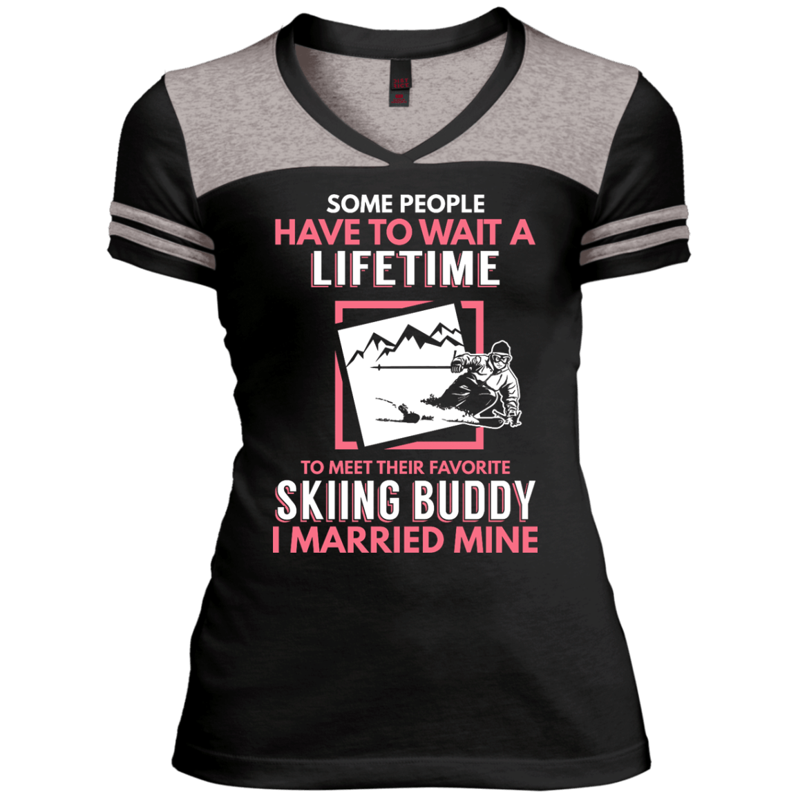 Skiing Mom Buddy - I Married Mine Tees - Powderaddicts