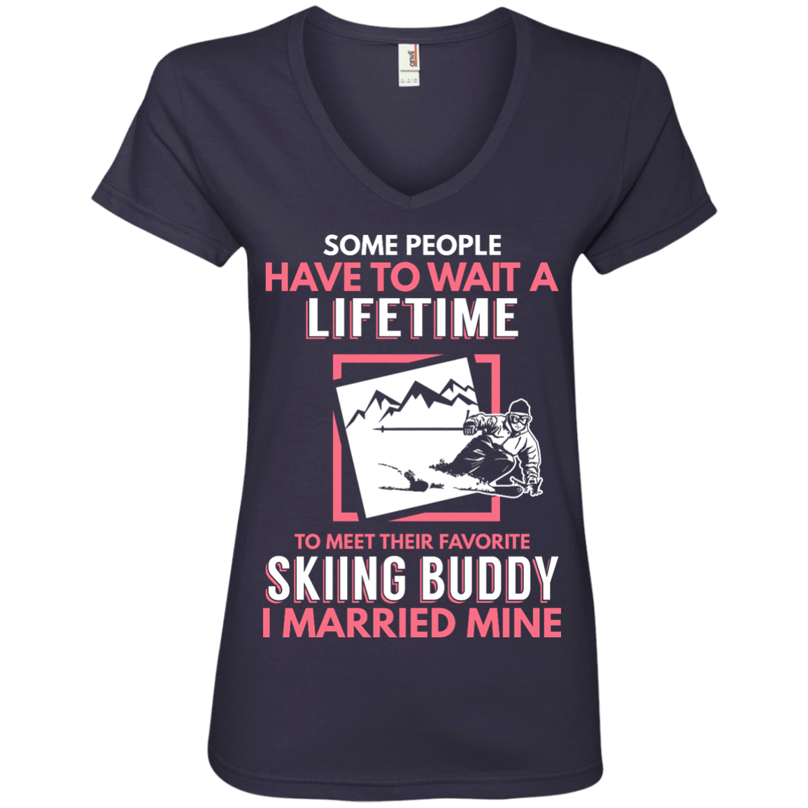 Skiing Mom Buddy - I Married Mine Tees - Powderaddicts
