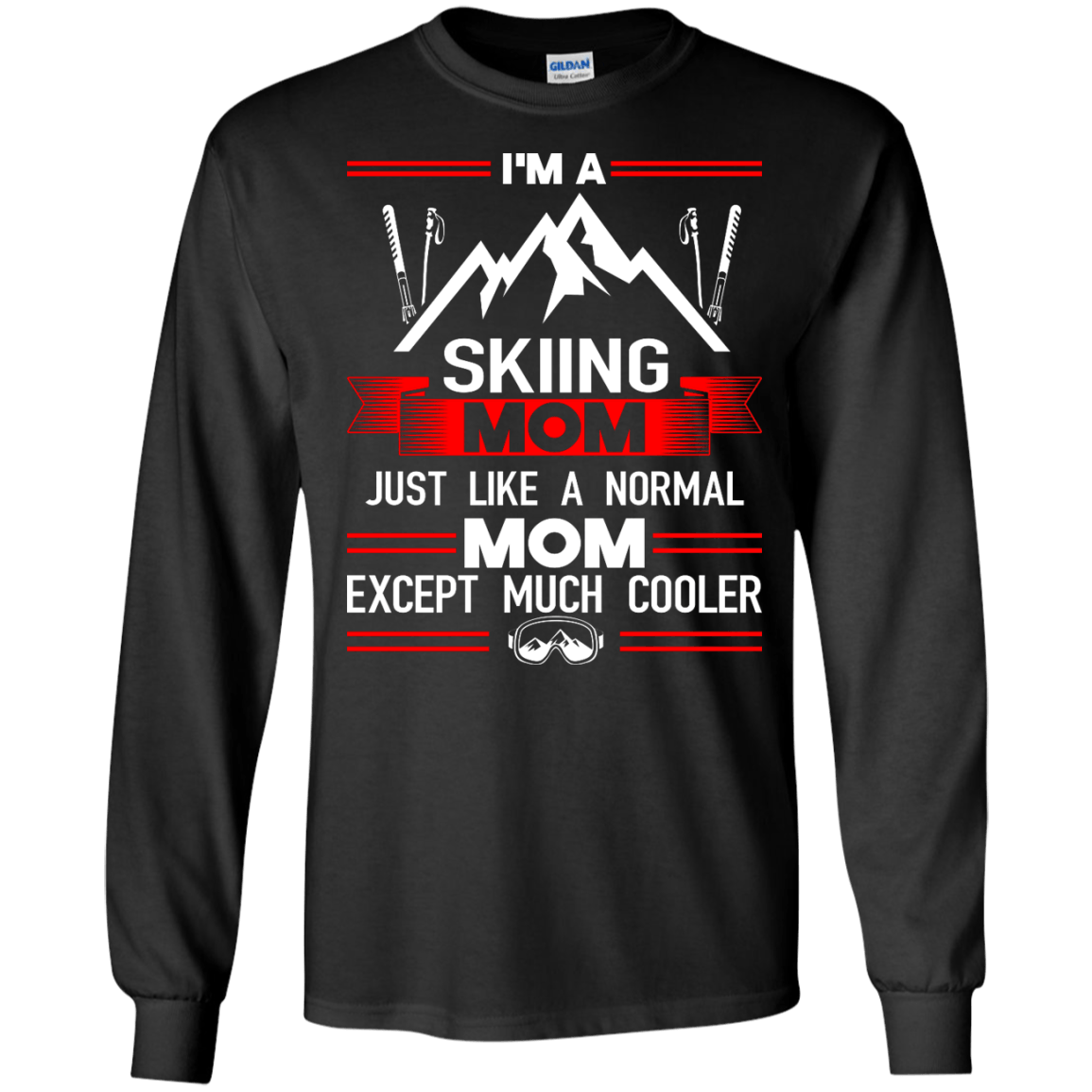 Skiing Mom Cooler Long Sleeves - Powderaddicts