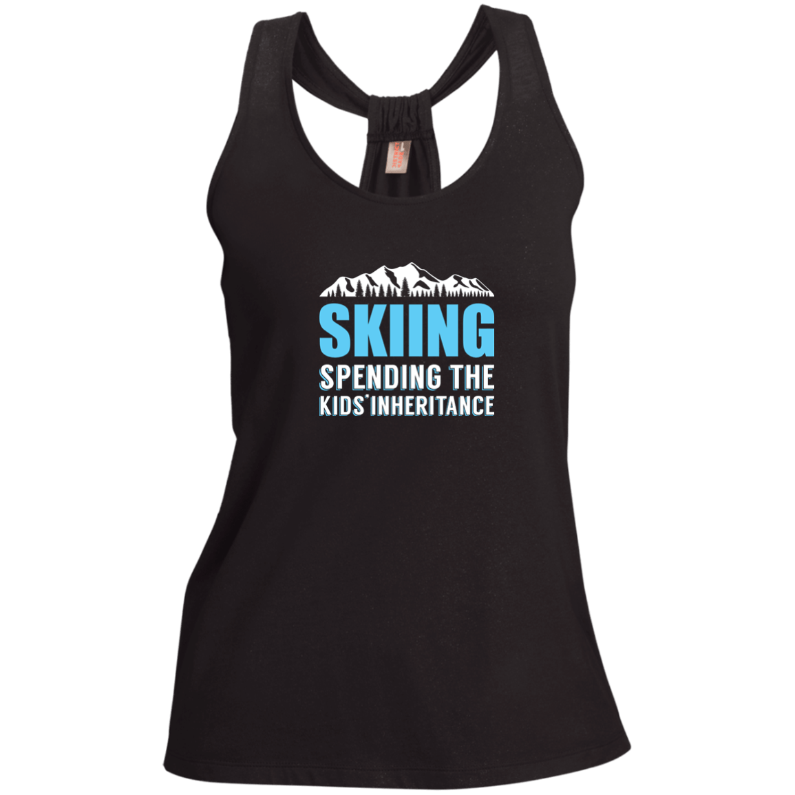 Skiing Spending The Kids Inheritance Tank Tops - Powderaddicts