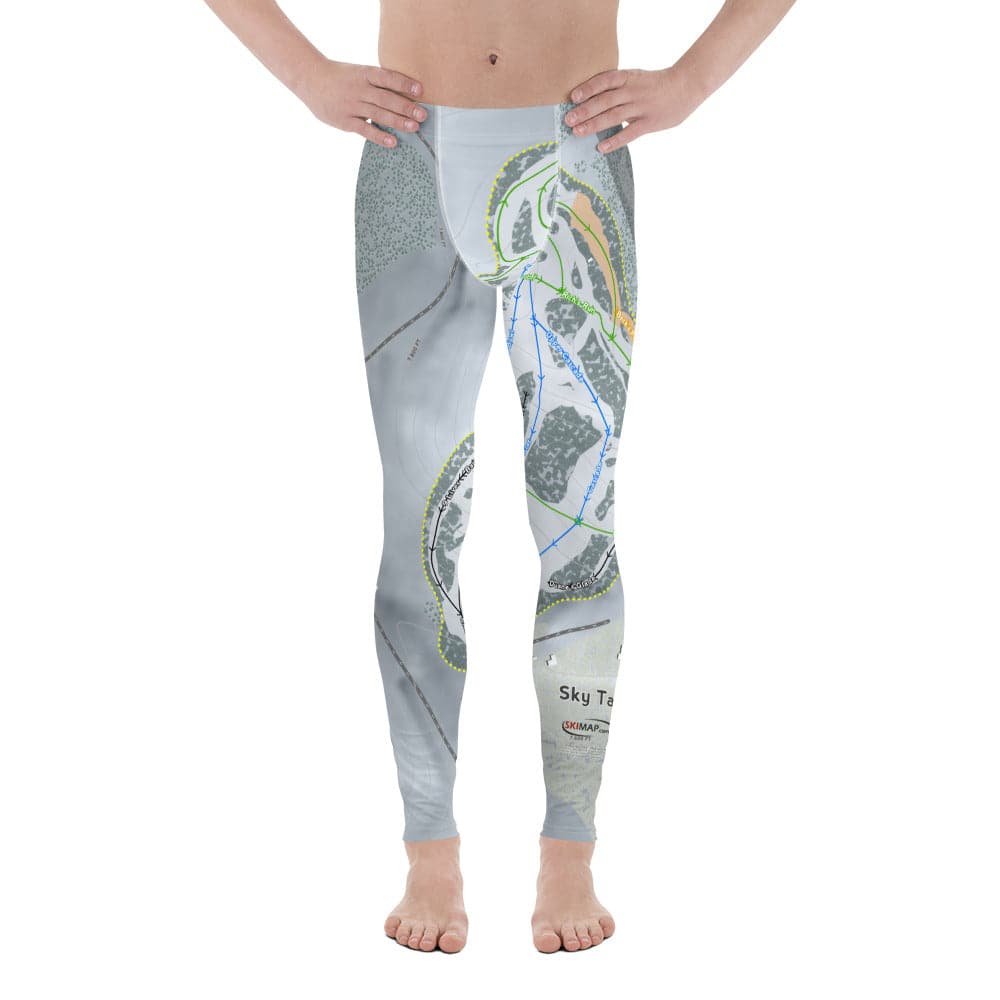 Sky Tavern, Nevada Ski Trail Map Men's Base Layer Bottom - Powderaddicts