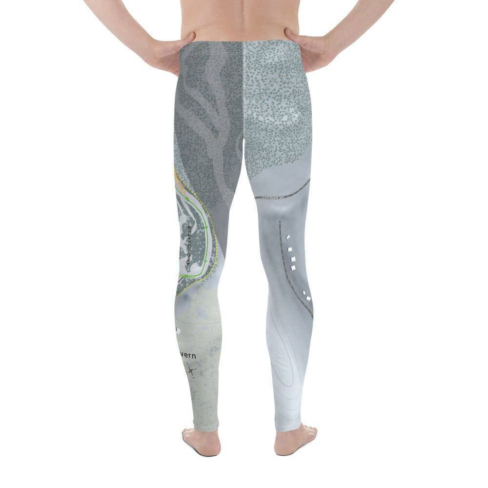 Sky Tavern, Nevada Ski Trail Map Men's Base Layer Bottom - Powderaddicts