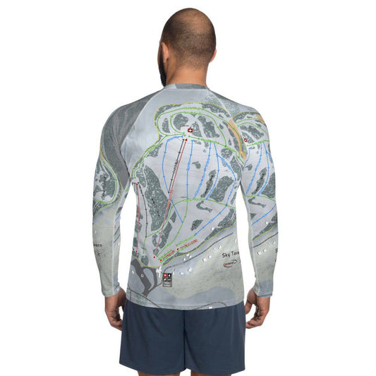 Sky Tavern, Nevada Ski Trail Map Men's Base Layer Top - Powderaddicts