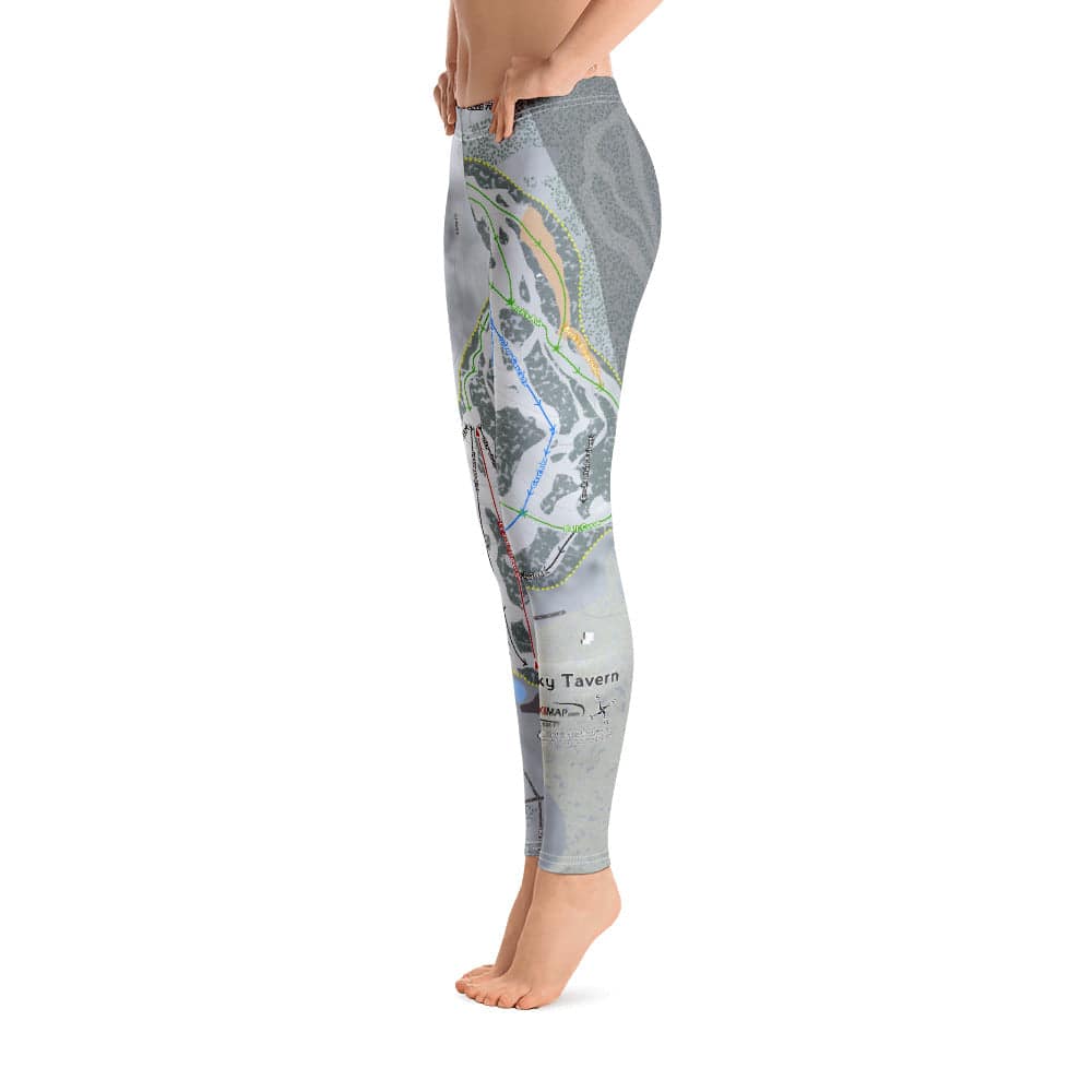 Sky Tavern, Nevada Ski Trail Map Women's Base Layer Bottom - Powderaddicts