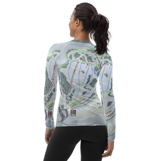 Sky Tavern, Nevada Ski Trail Map Women's Base Layer Top - Powderaddicts