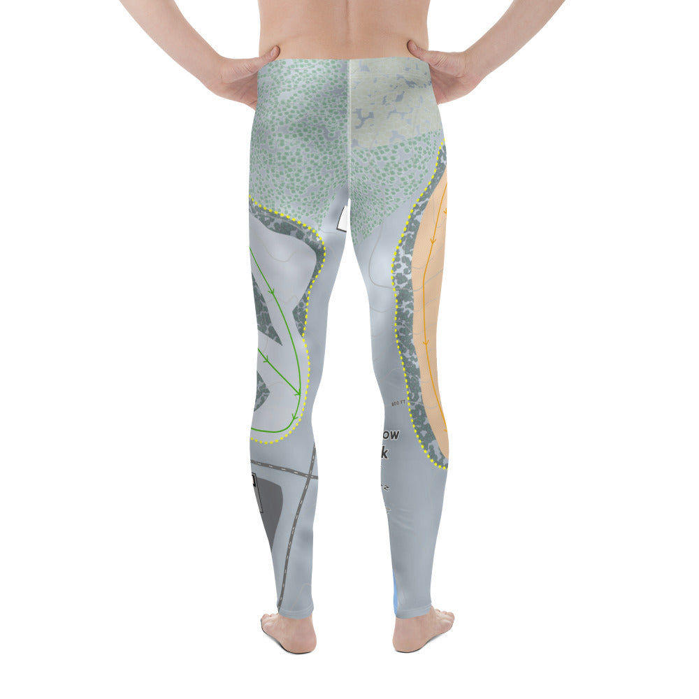Sleepy Hollow Sports Park, Iowa Ski Trail Map Men's Base Layer Bottom - Powderaddicts