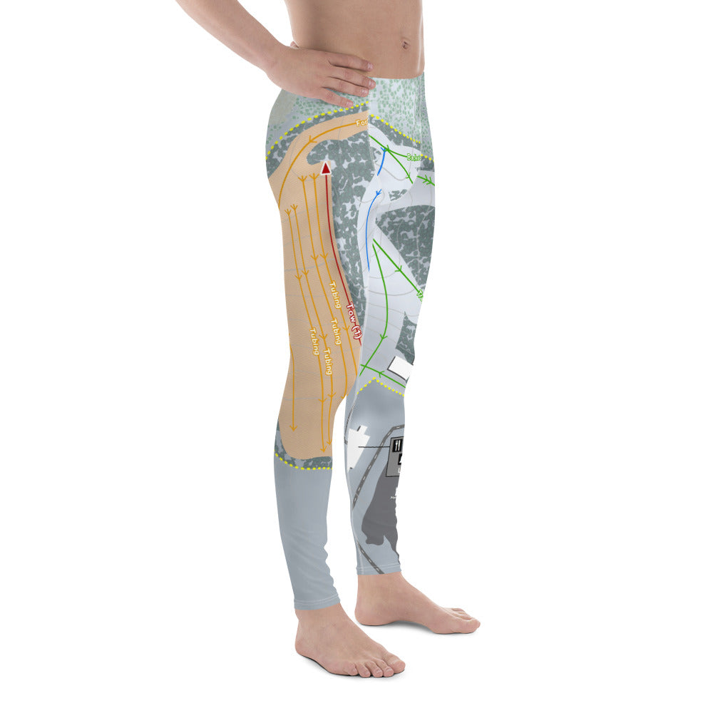 Sleepy Hollow Sports Park, Iowa Ski Trail Map Men's Base Layer Bottom - Powderaddicts