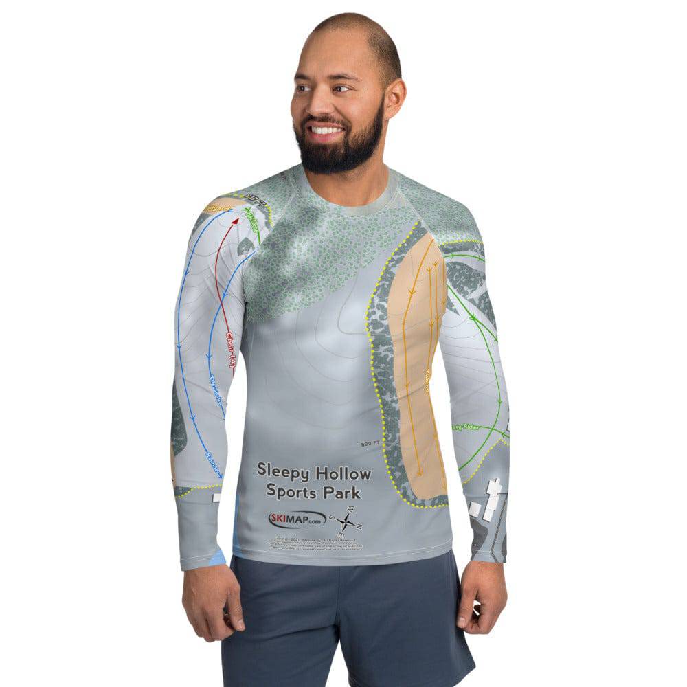 Sleepy Hollow Sports Park, Iowa Ski Trail Map Men's Base Layer Top