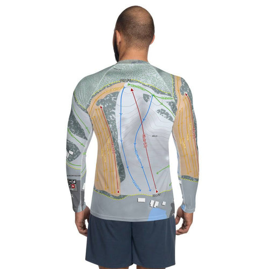 Sleepy Hollow Sports Park, Iowa Ski Trail Map Men's Base Layer Top - Powderaddicts