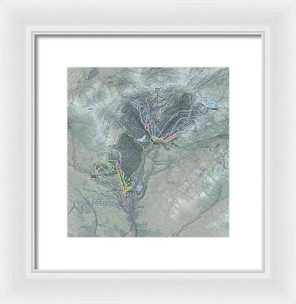 Smugglers Notch Ski Trail Map - Framed Print - Powderaddicts