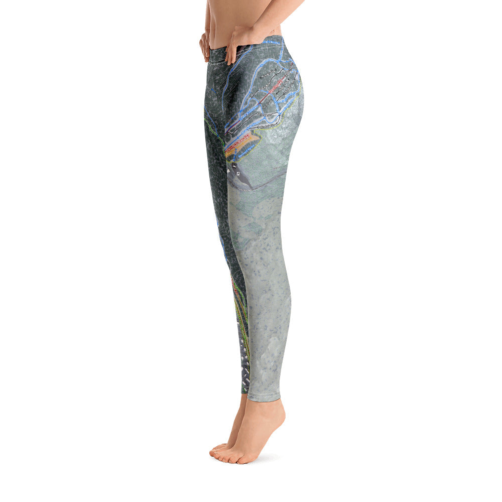 Smugglers Notch, Vermont Ski Trail Map Women's Base Layer Bottom - Powderaddicts